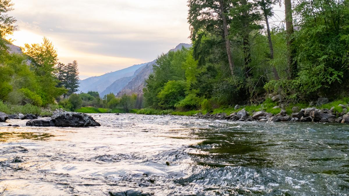 A running river